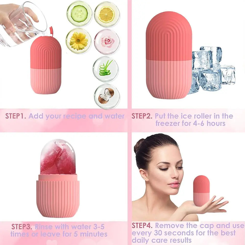 Revitalize Your Skin with the Professional Ice Face Roller & Massager - The Ultimate Soothing Compress for Radiant Skin, Eyes, and Joint Relief - Perfect for All Users!