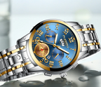 Elevate Your Style with the Men's Stainless Steel Quartz Classic Waterproof Watch by FNGEEN