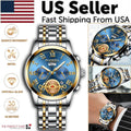 Elevate Your Style with the Men's Stainless Steel Quartz Classic Waterproof Watch by FNGEEN
