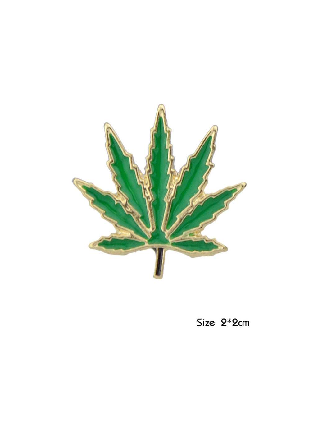 Trend Women Accessories Green Enamel Leaf Brooches Pins Ladies Bouquet for Party