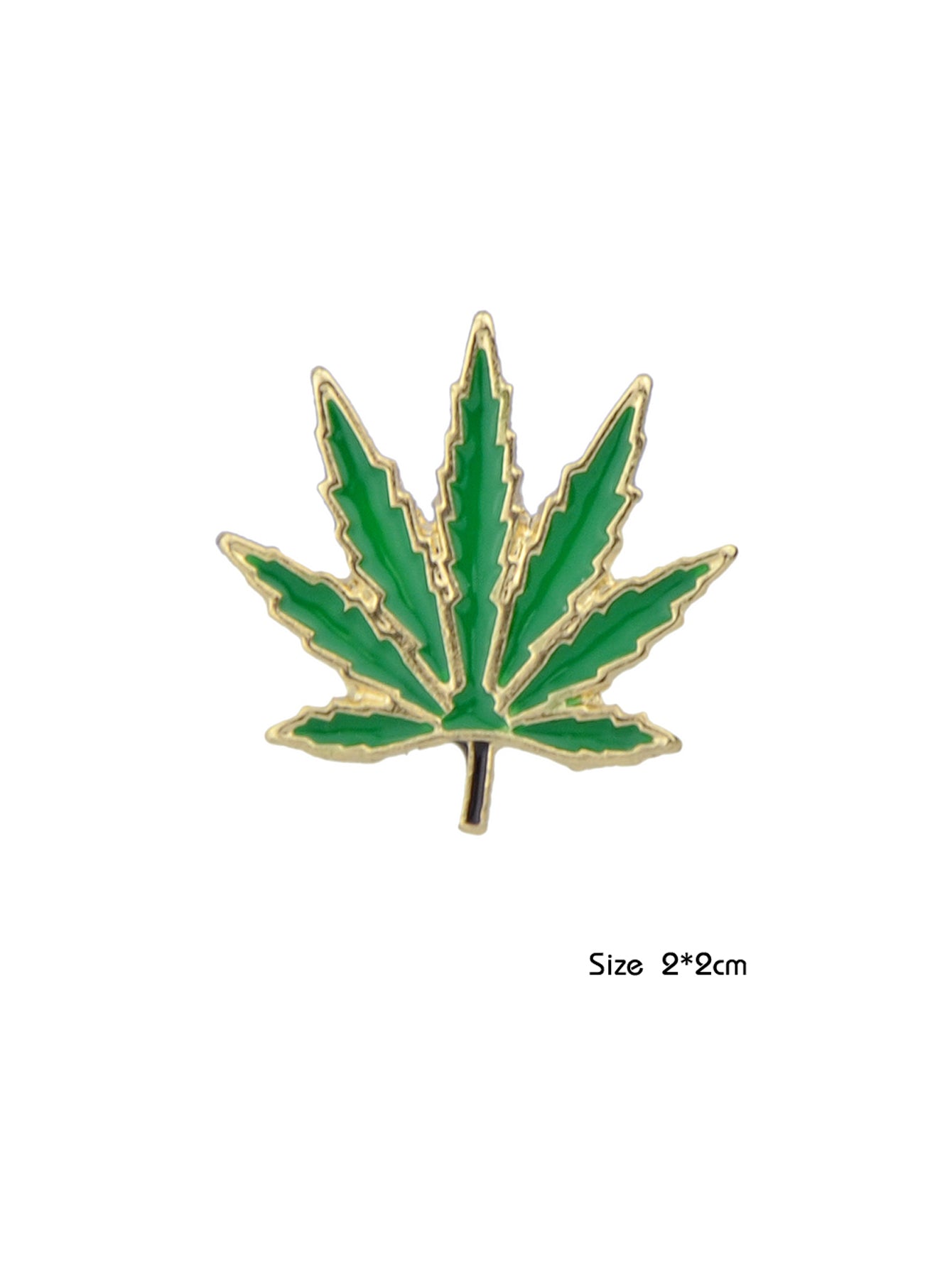Trend Women Accessories Green Enamel Leaf Brooches Pins Ladies Bouquet for Party