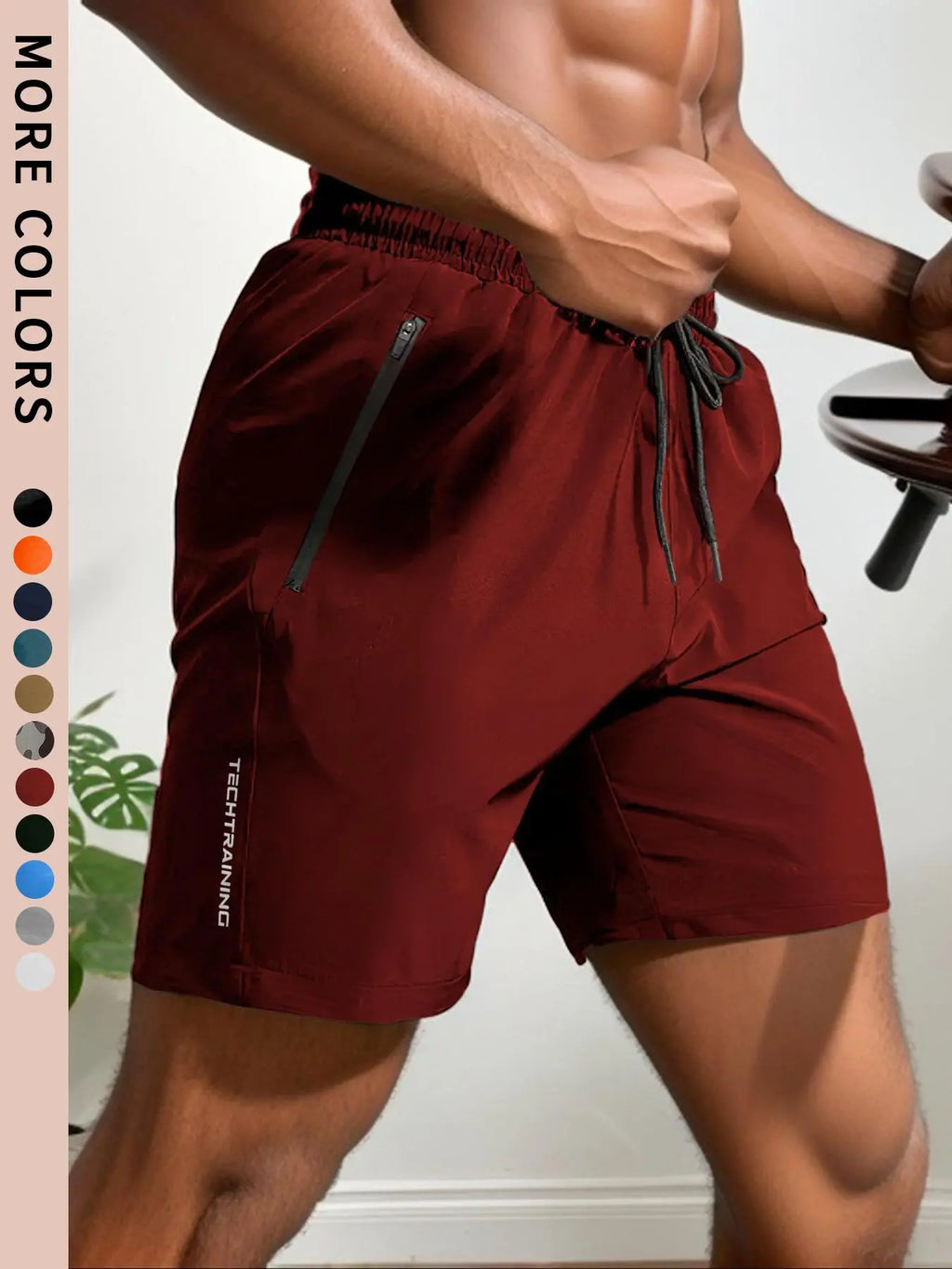 Elevate Your Summer Workout with Our Trendy Men's Letter Print Drawstring Track Shorts – Quick Drying, Comfortable, and Stylish!