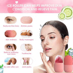 Revitalize Your Skin with the Professional Ice Face Roller & Massager - The Ultimate Soothing Compress for Radiant Skin, Eyes, and Joint Relief - Perfect for All Users!