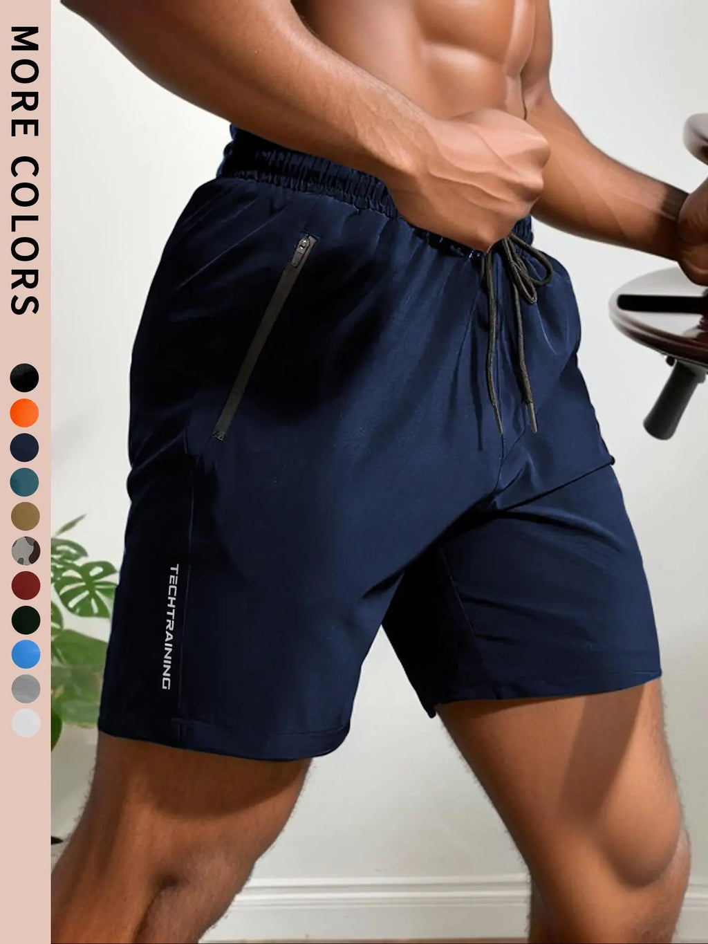 Elevate Your Summer Workout with Our Trendy Men's Letter Print Drawstring Track Shorts – Quick Drying, Comfortable, and Stylish!