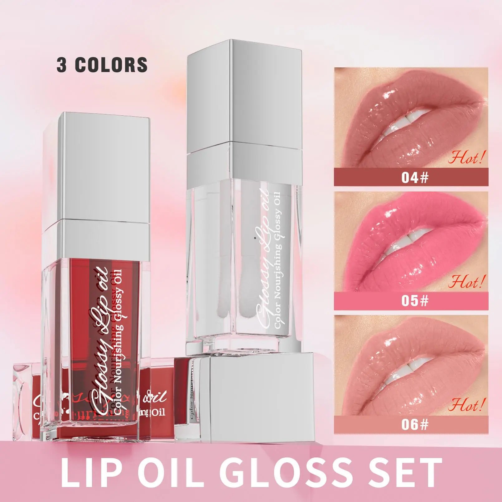 Juicy Moisturizing Lip Oil - Long-Lasting Tinted Glossy Lip Glaze for Effortless Lip Care and Stunning Shine